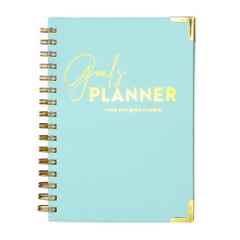 (Blue) 2026 Weekly Planner – Spiral Bound Goal Journal – for Student Office