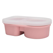 (A, Light Pink) Food Grade Silicone Seasoning Box – Leak Proof – for Sauce Storage