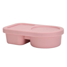 (B, Light Pink) Food Grade Silicone Seasoning Box – Leak Proof – for Sauce Storage