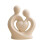 (E) Ceramic Couple Statue – Hugging Lovers Design – for Anniversary Decor 1