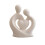 (C) Ceramic Couple Statue – Hugging Lovers Design – for Anniversary Decor 1