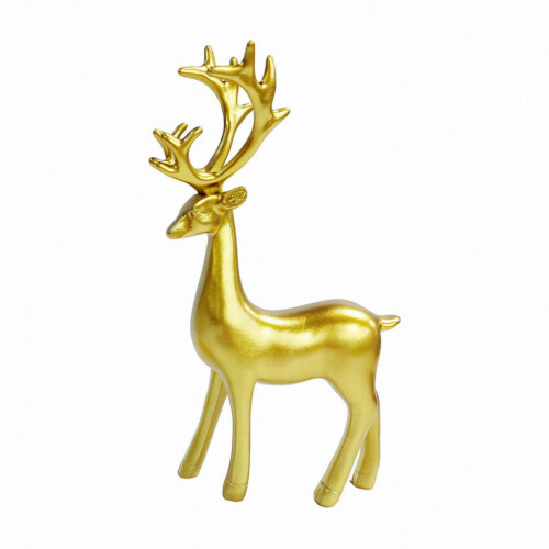 Pcs Red Standing Reindeer Decorations Compatible Tabletop_Birthday Gift