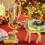 Pcs Red Standing Reindeer Decorations Compatible Tabletop_Birthday Gift 7