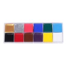 12 Colors Face Body Paint Set – Professional Makeup – for Halloween & Stage Cosplay
