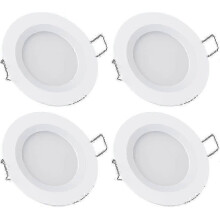 12V Recessed Ceiling Lights 4-Pack Dimmable 3200K Warm White for Motorhome Boat RV Campervan
