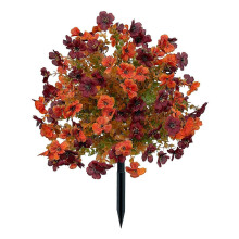 (Purplish Red) Artificial Violet Topiary – UV Resistant Fake Plant for Garden Porch