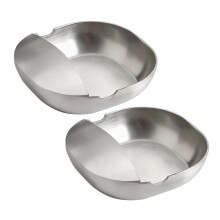 (2pcs) Stainless Steel Spoon Rest – Self Standing – for Stove Top Counter
