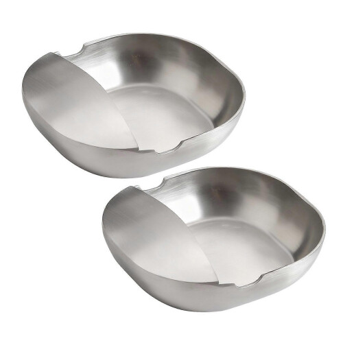 (2pcs) Stainless Steel Spoon Rest – Self Standing – for Stove Top Counter