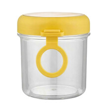 (500ML, Yellow) Overnight Oats Glass Container – Wide Mouth Leakproof – for Snacks Nuts Yogurt