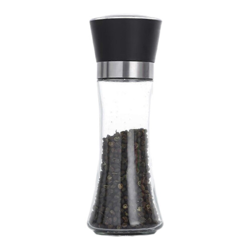 (C) Adjustable Salt Pepper Grinder – Carbon Steel Core – for BBQ Cooking
