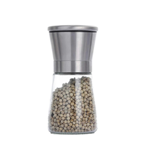 (B) Adjustable Salt Pepper Grinder – Carbon Steel Core – for BBQ Cooking