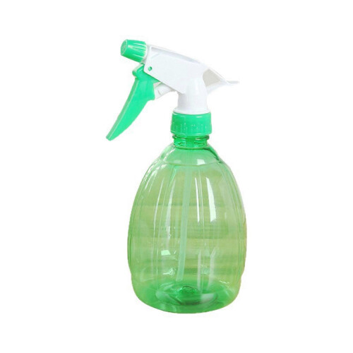 (Green) Handheld Pump Spray Bottle - Adjustable Nozzle - for Plants Flowers Watering