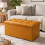 (Black) Leather 2 seater ottoman box size large 3