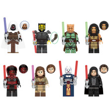 8PCS Star Wars Darth Talon Quinlan Vos Building Block Toy Figure Fit Lego