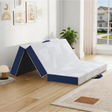 Folding Mattress,Double Memory Foam Trifold Mattress,135x190x15cm