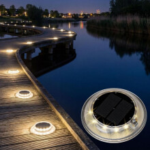 4pcs 3 Color Temperature Solar Ground Insert Light, Heavy Duty Waterproof Outdoor LED Step Light, Garden Courtyard Long Strip Buried Lamp