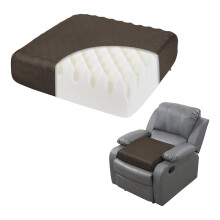 Egg Shaped Foam Recliner Chair Cushion for Elderly, 20x20x5inch Cushion Cahir Pad for Couch, Armchair Brown