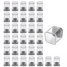 32pcs Square Silicone Chair Leg Protector, Silicone Chair Leg Pads with , for Wooden Floors (Fit: 13-19 mm)