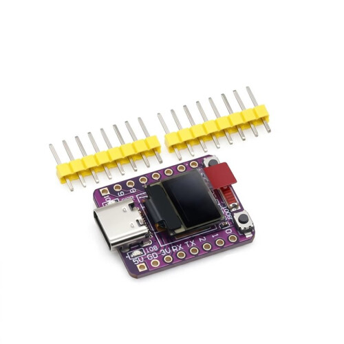 2 Placas de Desenvolvimento ESP32-C3 OLED com Módulo OLED de 0,42 Polegadas, Antena de Cerâmica, Wi-Fi e  - Placa de Desenvolvimento 1