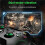 Wireless Gamepad for  One 2.4G Game Controller for PS3/PC/XSXc with Dual Vibration Ergonomi Game Controller 7