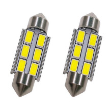 4x led 31mm 5630 SMD LED Bulb Lamp Dome Festoon C5w Led DC 12V White Car