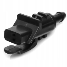 Windshield Washer Nozzle, Compatible With Hyundai I30, Plastic, Black