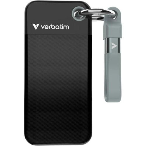 Disco SSD externo Verbatim Pocket - 512Go (Negro/Gris)