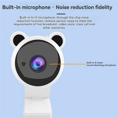 1080P HD Webcam Camera USB Webcam Focus Night Vision Computer Microphone Video Camera PC Accessories
