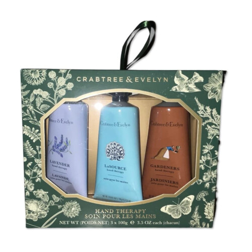 Crabtree & Evelyn Crabtree & Evelyn Handtherapie (Lavendel, La Source, & Gärtner) 3er Set 3,5oz