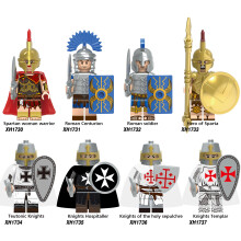 8PCS Roman army Teutonic Knights MiniFigures Kid Toy Fit Lego
