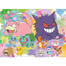 Buffalo Games - Pokémon - Leinwand Kunst - 100 Teile Puzzle für Familien - Herausforderndes Puzzle für Spielabende - Größe 15,00 x 11,0