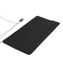 Copertura per Sauna Infrarossa-Duoku-con Aperture per le Braccia, 180x90 cm, Portatile, Riscaldamento Omogeneo, Realizzata in PU, Nera