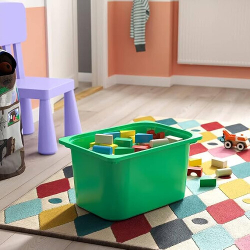 IKEA TROFAST Storage Unit with 4 Boxes 46x30x94cm 2