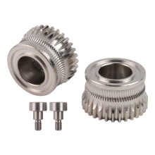 2Pcs for K1 K1C K1 Max Extruder Accessories All Metal Filament Gear 3D Printer Accessories Two Gear Extrusion Kit