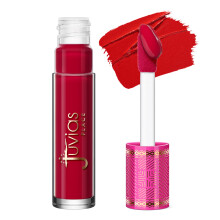 Juvia's Place Velvety Matte Liquid Lipstick Red Velvet - Universeller, kühler Rotton, feuchtigkeitsspendend, langanhaltend