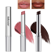 Mrettick 2 Stück Lippenstift Tönende Lippenbalsam in Schwarz und Pink