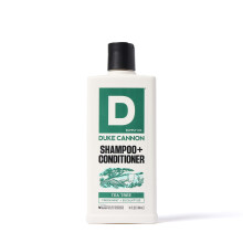 Duke Cannon 2-in-1 Shampoo & Conditioner für Männer - Teebaumöl, erfrischende Kopfhautpflege, sulfathaltig, 14 oz