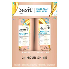 Suave Shampoo und Conditioner Set mit marokkanischem Öl, 2 x 18 oz
