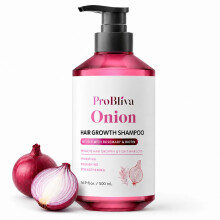 ProBliva Zwiebelshampoo für Haarwachstum: Zwiebel-Hydrosol Shampoo mit Biotin und Rosmarin für Haarausfall