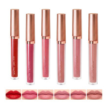 WYBLZPXZ 6 Couleurs Rouge à Lèvres Liquide, Teinture, Set de Gloss Mat Waterproof