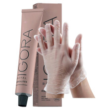 IgoraAbsolutes 6-80 Blond Foncé Rouge Permanent Color Cheveux 2 Fl Oz + Gants Vinyle