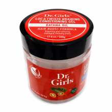 Dr Girls Super Grow Loc & Twists Vlechtgel met Biotine & Castorolie - Extra Mega Hold, 17.6 oz (Batana-olie)