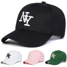 Men's NY Embroidered Baseball Cap Adjustable Outdoor Casual Cap Suitable for Spring Autumn Outings Travel Beach Parties