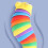 Entlastungsschnecke sensorisch 18cm Regenbogen 13
