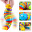 Kinder Zappelspielzeug Schnecke Regenbogen 18cm 3