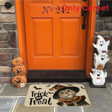 (Style10,40x60cm)Halloween Floor Mat With Nonslip Rubber Back And Linen Surface For Entryway
