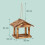 Wooden Hanging Bird Feeder - Easy Clean, Open Design 4