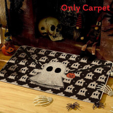 (Style11,60x90cm)Halloween Floor Mat With Nonslip Rubber Back And Linen Surface For Entryway