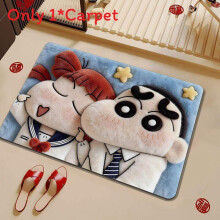 (Blue,60x90cm)Tapis de bain thème dessin animé Crayon Shinchan avec matériau boue diatomée silicone pour utilisation salle de bain