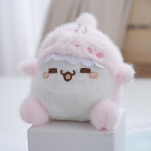 (Pink)Cute Expression Shark Plush Keyring Pp Cotton Filling Backpack Accessories Gifts